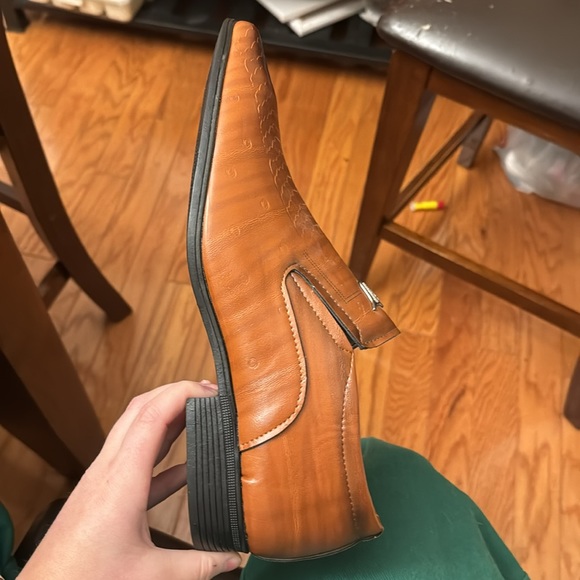 Men’s Dress shoes, light brown, size 12 - Picture 7 of 8